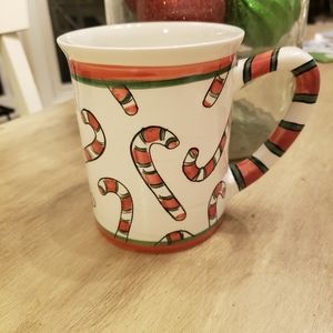 HTF Vintage Bath & Body Works Candy Cane Mug